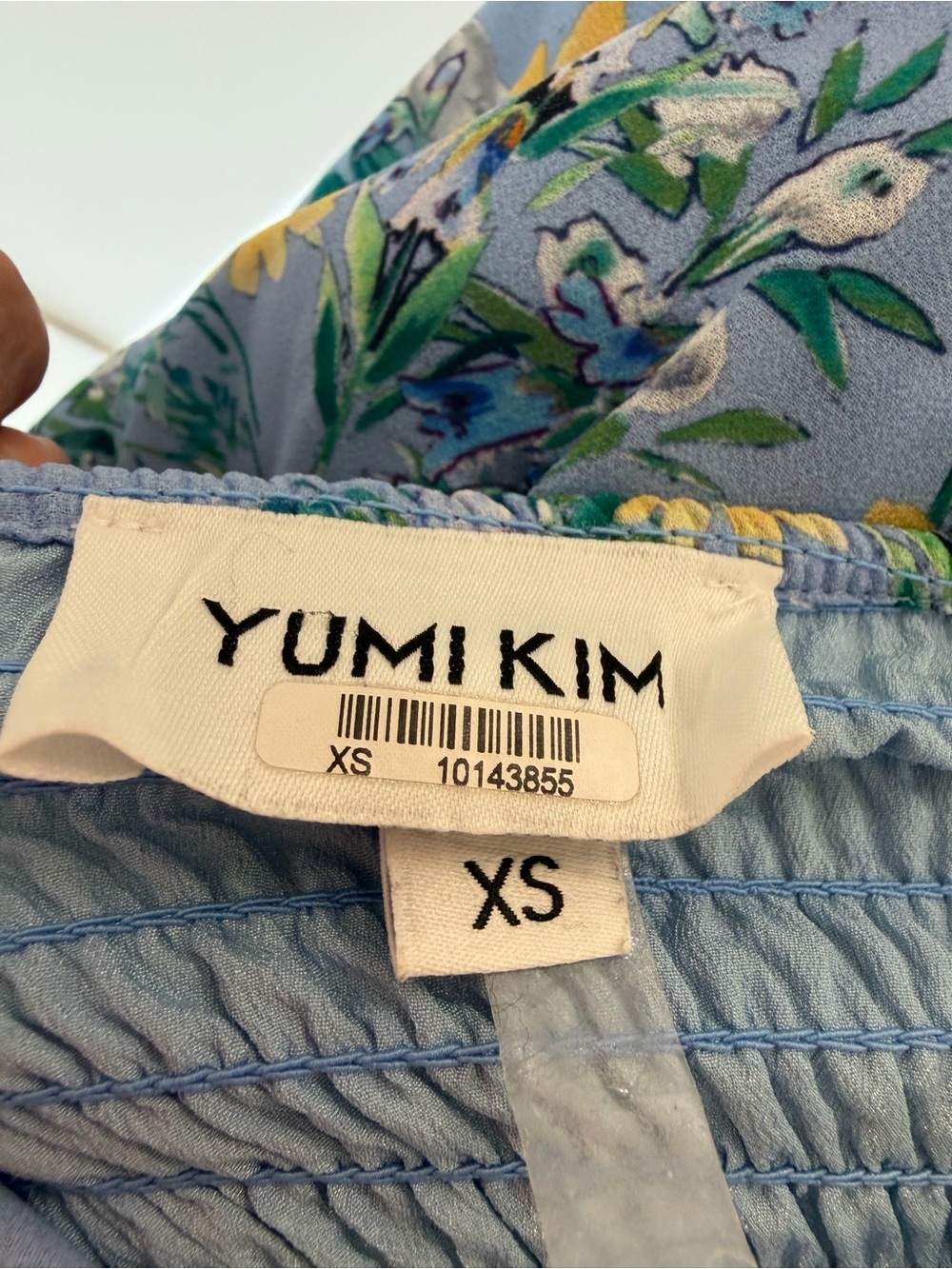 Yumi Kim Rosette Blue Floral Tie Strap Maxi Dress Garden Party 8079 - Picture 7 of 11